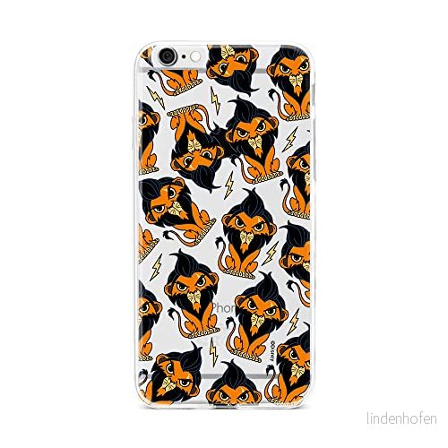 ERT GROUP mobiltelefonfodral för Iphone 6/6S originalt och officiellt licensierat Disney mönster Scar 002 optimalt anpassad till formen på mobiltelefonen, gedeeltelijk transparant 5905131436085