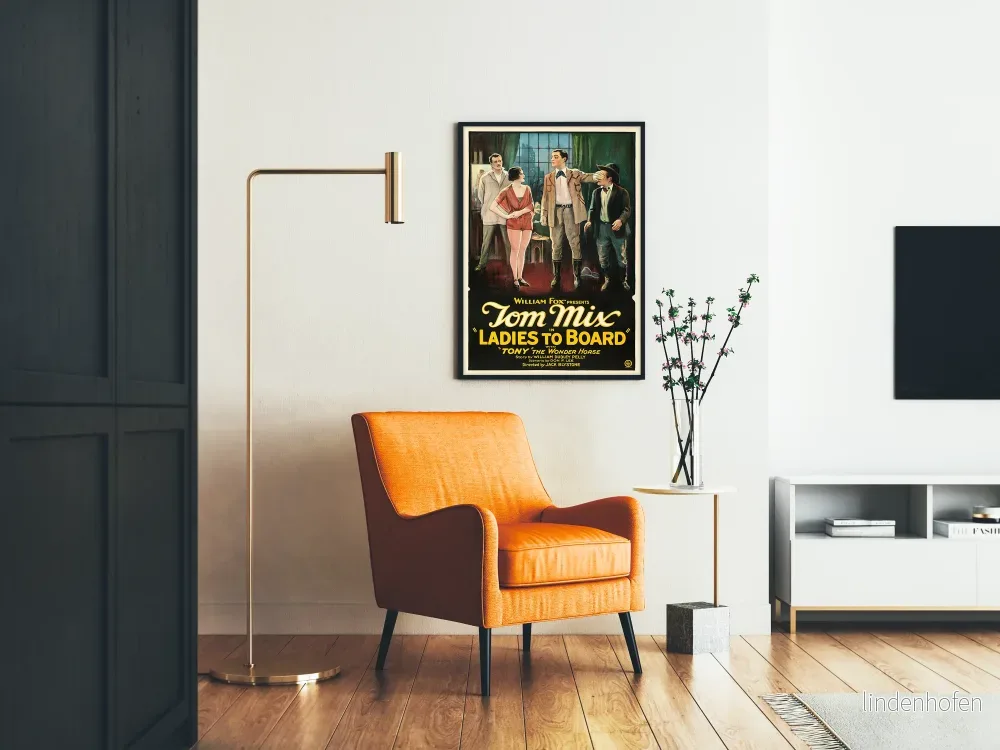 Vintageposter Ladies to Board, film med Tom Mix - Bild 2