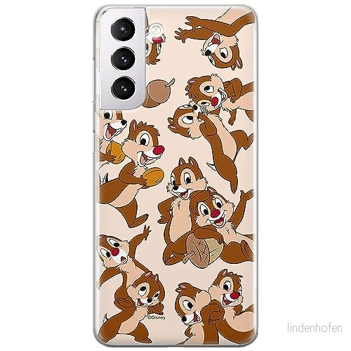 ERT GROUP mobiltelefonfodral för Samsung S21 originalt och officiellt licensierat Disney mönster Chip & Dale 004 optimalt anpassad till formen på mobiltelefonen, fodral tillverkad av TPU plast 5905795021030