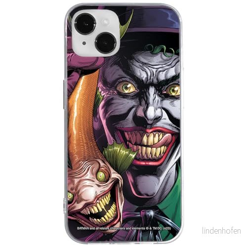 ERT GROUP mobiltelefonfodral för Iphone 14 PLUS originalt och officiellt licensierat DC mönster Joker 021 optimalt anpassad till formen på mobiltelefonen, fodral tillverkad av TPU plast 5905795056056