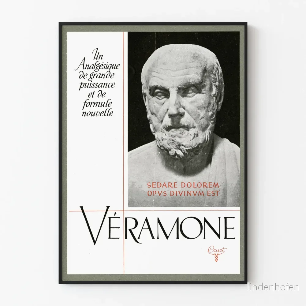 Vintageposter Véramone - Kraftfull smärtstillande