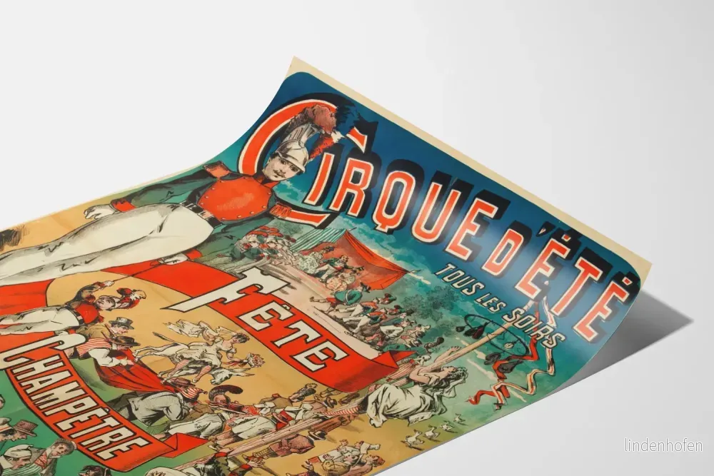 Vintageaffisch för sommarens cirkus och festlighet - Bild 3