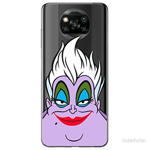 ERT GROUP mobiltelefonfodral för Xiaomi POCOPHONE X3 originalt och officiellt licensierat Disney mönster Ursula 002 optimalt anpassad till formen på mobiltelefonen, gedeeltelijk transparant 5903537122762