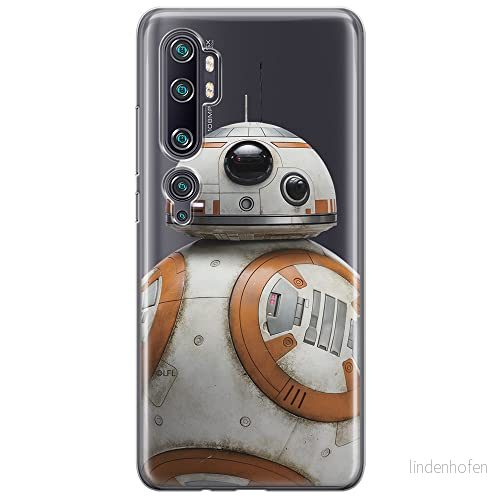 ERT GROUP mobiltelefonfodral för Xiaomi MI NOTE 10 / PRO originalt och officiellt licensierat Star Wars mönster BB 8 002 anpassad till formen på mobiltelefonen, gedeeltelijk transparant 5904805581472