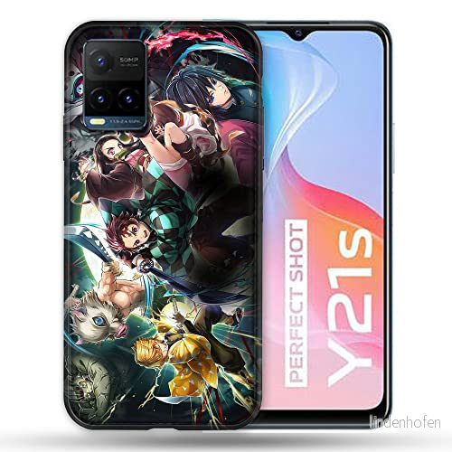 Fodral för Vivo Y21/Y21S/Y33S Manga Demon Slayer Group 3614848226897