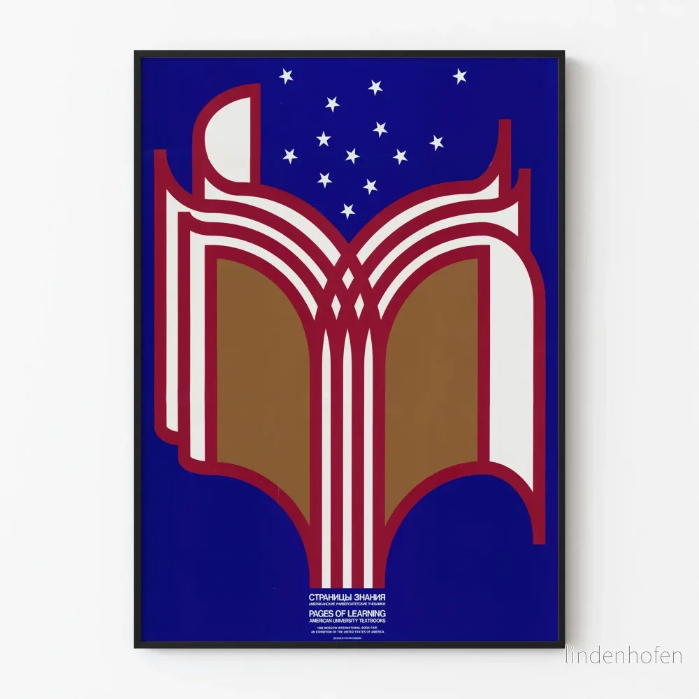 Modern poster Pages of Learning - Utbildande väggdekoration