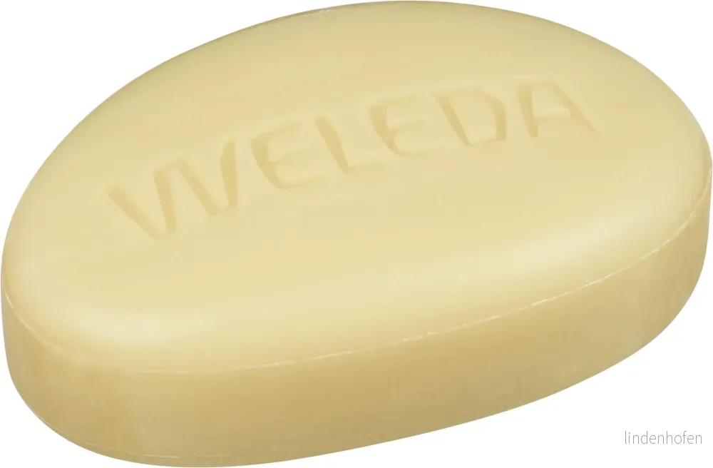 WELEDA Solid vegetabilisk dusch lavendel och vetiver rengör huden med 100% naturliga ytaktiva ämnen mjukt krämigt skum. NATRUE* 4001638529969
