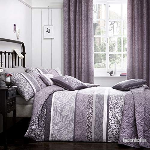 Drömmar och draperier, Hanworth, lättskött påslakanset för enkel, ljung, påslakan, lila 5055161550722