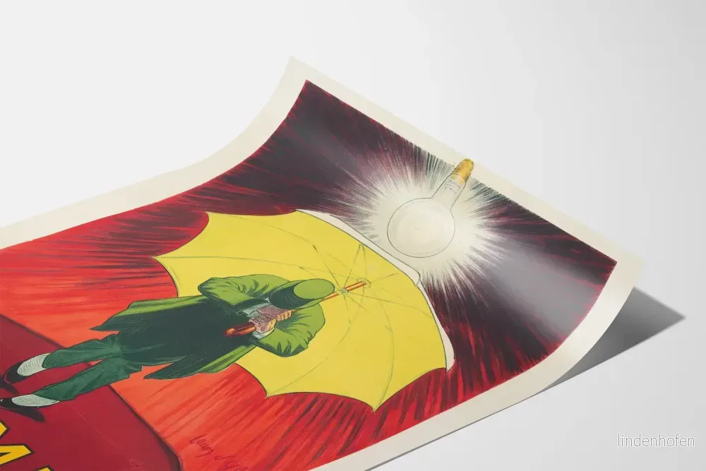 Vintageposter Lampes Gramme - Ljusdekorativ väggkonst i art déco-stil - Bild 3