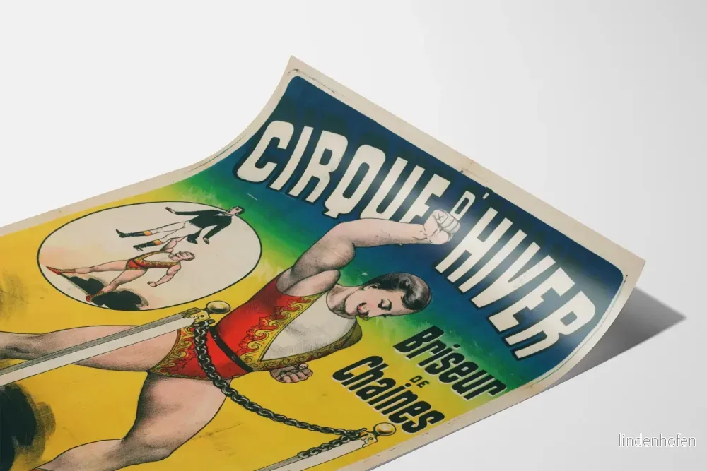 Vintageaffisch för Cirque d'Hiver Briseur de Chaînes - Bild 3