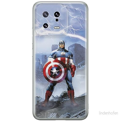 ERT GROUP mobiltelefonfodral för Xiaomi 13 originalt och officiellt licensierat Marvel mönster Capitan America 003 optimalt anpassad till formen på mobiltelefonen, fodral tillverkad av TPU plast 5905511914264