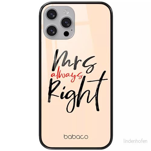 ERT GROUP mobiltelefonfodral för Apple Iphone 13 PRO originalt och officiellt licensierat Babaco mönster Mrs Right 001 tillverkad av härdat glas, skyddsfodral 5904805879357