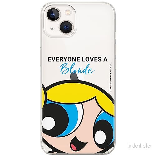 ERT GROUP mobiltelefonfodral för Iphone 13 originalt och officiellt licensierat The Powerpuff Girls mönster 012 anpassad till formen på mobiltelefonen, gedeeltelijk transparant 5905511961695