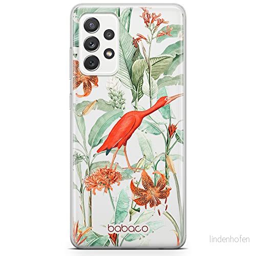 ERT GROUP mobiltelefonfodral för Samsung A52 5G / LTE 4G A52S originalt och officiellt licensierat Babaco mönster Flowers 049 anpassad till formen på mobiltelefonen, gedeeltelijk transparant 5905131343185