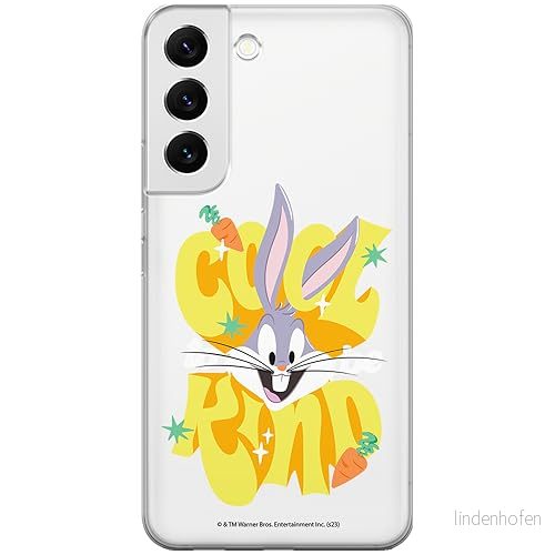 ERT GROUP mobiltelefonfodral för Samsung S22 originalt och officiellt licensierat Looney Tunes mönster Bugs 014 optimalt anpassad till formen på mobiltelefonen, gedeeltelijk transparant 5905795076276