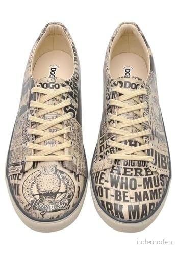 DOGO WB herrsneakers dagligen, profet Harry Potter, flerfärgad vegantryckskor 43 EU, Material: Polyester, EU 8680544187195