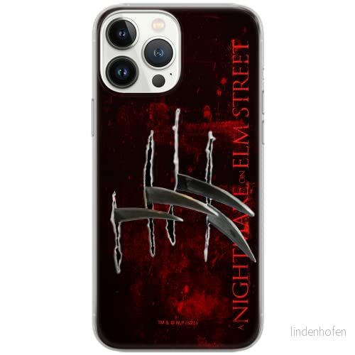 ERT GROUP mobiltelefonfodral för Iphone 13 PRO originalt och officiellt licensierat Horror mönster Nightmare of Elm Street 004 anpassad till formen på mobiltelefonen, fodral tillverkad av TPU plast 5905511079086