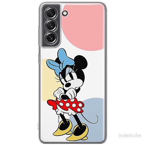 ERT GROUP mobiltelefonfodral för Samsung S21 FE originalt och officiellt licensierat Disney mönster Minnie 078 optimalt anpassad till formen på mobiltelefonen, fodral tillverkad av TPU plast 5905795030421