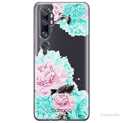 ERT GROUP mobiltelefonfodral för Xiaomi MI NOTE 10 / PRO originalt och officiellt licensierat Babaco mönster Flowers 002 anpassad till formen på mobiltelefonen, gedeeltelijk transparant 5904805384899
