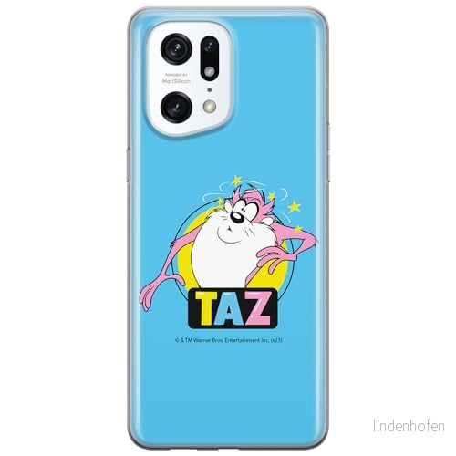ERT GROUP mobiltelefonfodral för Oppo FIND X5 PRO originalt och officiellt licensierat Looney Tunes mönster Tasmanian 007 anpassad till formen på mobiltelefonen, fodral tillverkad av TPU plast 5905795136789