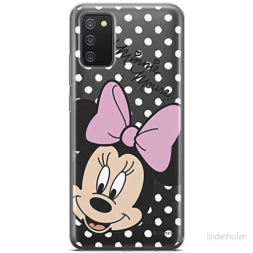 ERT GROUP mobiltelefonfodral för Samsung A02S originalt och officiellt licensierat Disney mönster Minnie 008 optimalt anpassad till formen på mobiltelefonen, gedeeltelijk transparant 5903040225233