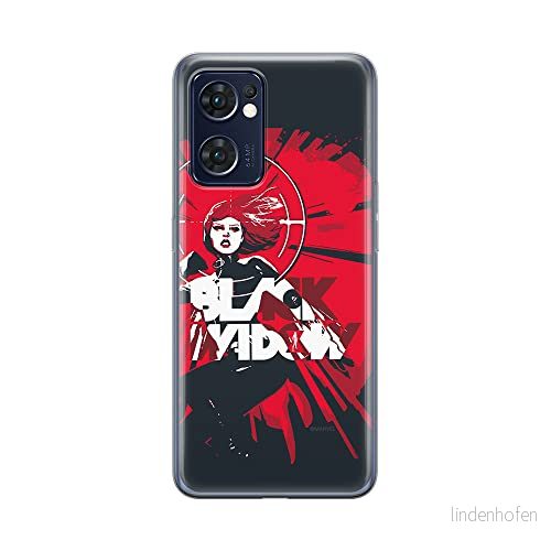ERT GROUP mobiltelefonfodral för Oppo RENO 7 5G originalt och officiellt licensierat Marvel mönster Black Widow 005 optimalt anpassad till formen på mobiltelefonen, fodral tillverkad av TPU plast 5905511303969