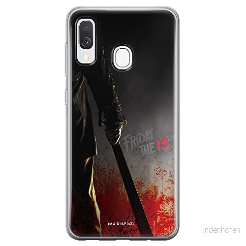 ERT GROUP mobiltelefonfodral för Samsung A40 originalt och officiellt licensierat Horror mönster Friday the 13th 012 optimalt anpassad till formen på mobiltelefonen, fodral tillverkad av TPU plast 5905511107666
