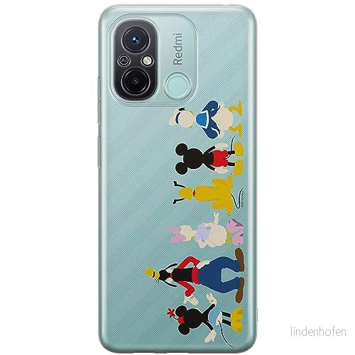 ERT GROUP mobiltelefonfodral för Xiaomi REDMI 12C/ 11A originalt och officiellt licensierat Disney mönster Mickey & Friends 001 anpassad till formen på mobiltelefonen, gedeeltelijk transparant 5905511856199