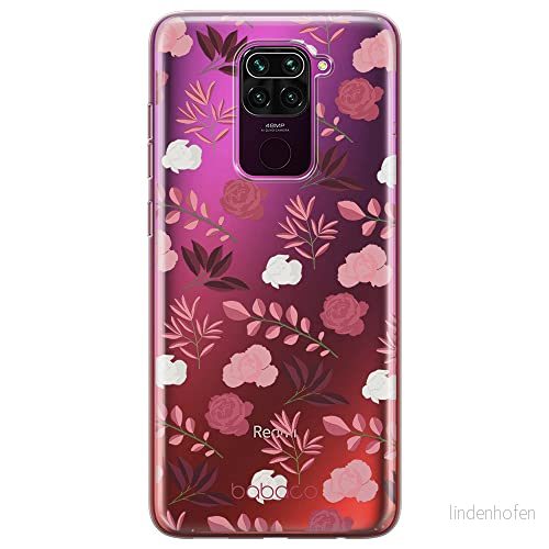 ERT GROUP mobiltelefonfodral för Xiaomi REDMI NOTE 9 originalt och officiellt licensierat Babaco mönster Flowers 020 optimalt anpassad till formen på mobiltelefonen, gedeeltelijk transparant 5903932640984