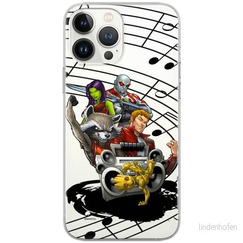 ERT GROUP mobiltelefonfodral för Huawei P30 Lite originalt och officiellt licensierat Marvel mönster Guardians of the Galaxy 016 Vit anpassad till formen på mobiltelefonen, gedeeltelijk transparant 5902980430066