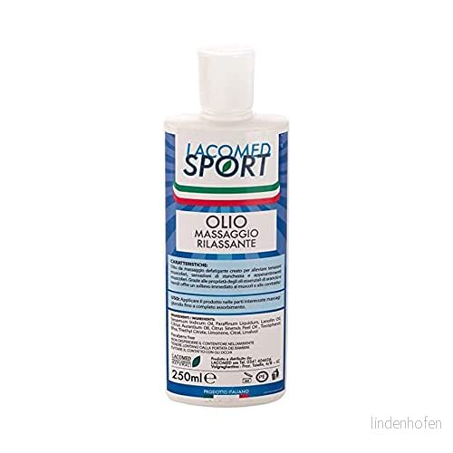 Cicli Bonin Unisex’s Lacomed Massage Avslappnande Oljerör Hudvårdsprodukter, Vit, One Size/250 ml 791102574451