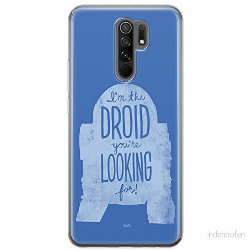 ERT GROUP mobiltelefonfodral för Xiaomi REDMI 9 originalt och officiellt licensierat Star Wars mönster R2D2 006 optimalt anpassad till formen på mobiltelefonen, fodral tillverkad av TPU plast 5903040294444