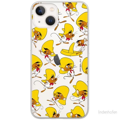 ERT GROUP mobiltelefonfodral för Iphone 13 MINI originalt och officiellt licensierat Looney Tunes mönster Speedy Gonzales 001 optimalt anpassad till formen på mobiltelefonen, gedeeltelijk transparant 5905511647032