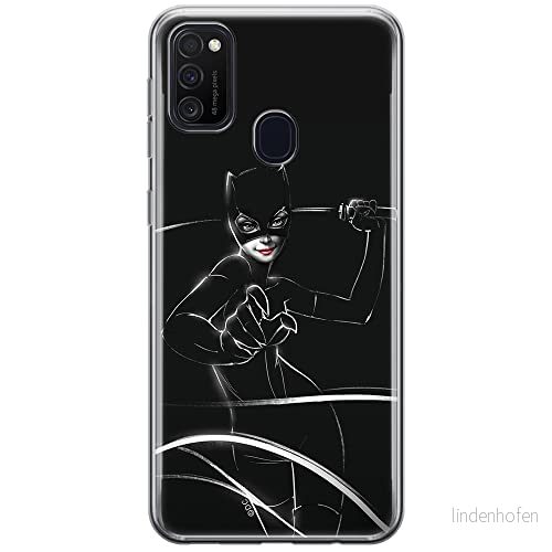 ERT GROUP mobiltelefonfodral för Samsung M21 originalt och officiellt licensierat DC mönster Catwoman 003 optimalt anpassad till formen på mobiltelefonen, fodral tillverkad av TPU plast 5903537846002