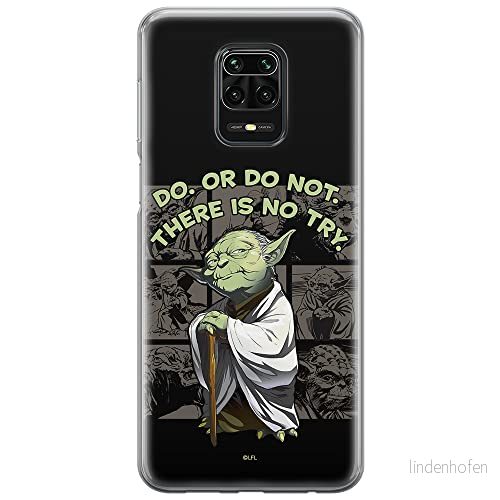 ERT GROUP mobiltelefonfodral för Xiaomi REDMI NOTE 9 PRO/ 9S originalt och officiellt licensierat Star Wars mönster Yoda 007 anpassad till formen på mobiltelefonen, fodral tillverkad av TPU plast 5903040320341