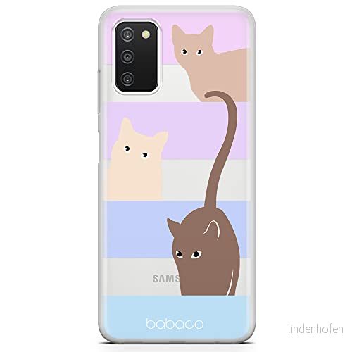 ERT GROUP mobiltelefonfodral för Samsung A03S originalt och officiellt licensierat Babaco mönster Cats 014 optimalt anpassad till formen på mobiltelefonen, gedeeltelijk transparant 5905131068675
