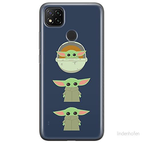 ERT GROUP mobiltelefonfodral för Xiaomi REDMI 9C originalt och officiellt licensierat Star Wars mönster Baby Yoda 007 optimalt anpassad till formen på mobiltelefonen, fodral tillverkad av TPU plast 5903040284261
