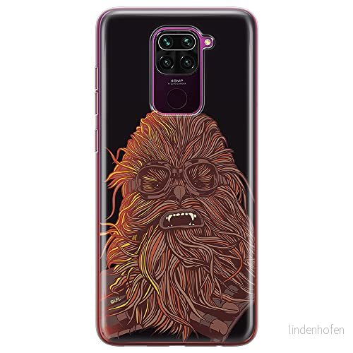 ERT GROUP mobiltelefonfodral för Xiaomi REDMI NOTE 9 originalt och officiellt licensierat Star Wars mönster Chewbacca 007 anpassad till formen på mobiltelefonen, fodral tillverkad av TPU plast 5903040333778