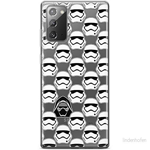 ERT GROUP mobiltelefonfodral för Samsung GALAXY NOTE 20 originalt och officiellt licensierat Star Wars mönster 020 optimalt anpassad till formen på mobiltelefonen, gedeeltelijk transparant 5903040456415