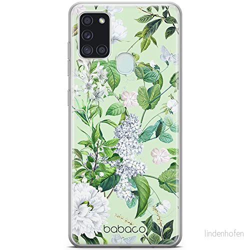 ERT GROUP mobiltelefonfodral för Samsung A21s originalt och officiellt licensierat Babaco mönster Flowers 038 optimalt anpassad till formen på mobiltelefonen, fodral tillverkad av TPU plast 5905131303455