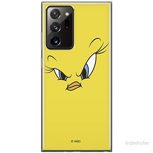 ERT GROUP mobiltelefonfodral för Samsung GALAXY NOTE 20 ULTRA originalt och officiellt licensierat Looney Tunes mönster Tweety 001, fodral tillverkad av TPU plast 5903040362914