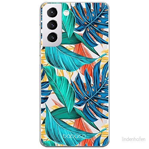 ERT GROUP mobiltelefonfodral för Samsung S21 originalt och officiellt licensierat Babaco mönster Plants 005 optimalt anpassad till formen på mobiltelefonen, gedeeltelijk transparant 5903932176964
