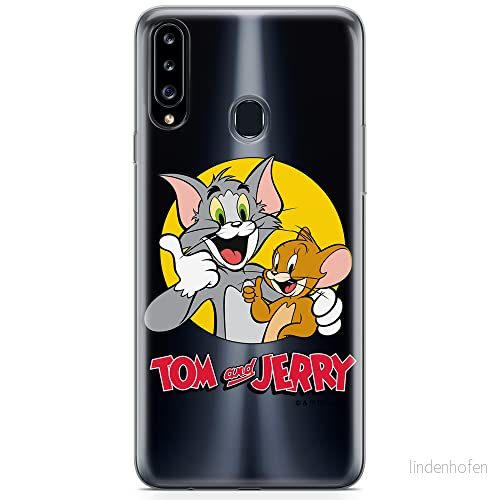 ERT GROUP mobiltelefonfodral för Samsung A20S originalt och officiellt licensierat Tom and Jerry mönster 013 optimalt anpassad till formen på mobiltelefonen, gedeeltelijk transparant 5904805276309
