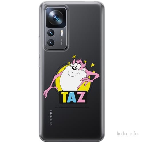 ERT GROUP mobiltelefonfodral för Xiaomi 12T/ 12T pro/ K50 Ultra originalt och officiellt licensierat Looney Tunes mönster Tasmanian 007, gedeeltelijk transparant 5905795137502