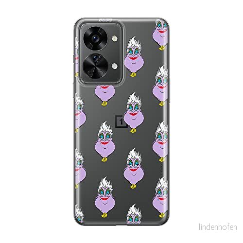 ERT GROUP mobiltelefonfodral för Oneplus NORD 2T 5G originalt och officiellt licensierat Disney mönster Ursula 003 optimalt anpassad till formen på mobiltelefonen, gedeeltelijk transparant 5905511266288