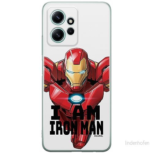 ERT GROUP mobiltelefonfodral för Xiaomi REDMI NOTE 12 4G originalt och officiellt licensierat Marvel mönster Iron Man 029 anpassad till formen på mobiltelefonen, fodral tillverkad av TPU plast 5905511943950