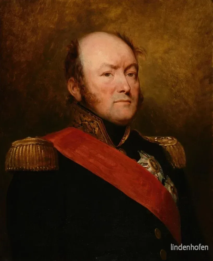 Målning Comte Drouet d'Erlon - Ary Scheffer | Konsttryck - Bild 2