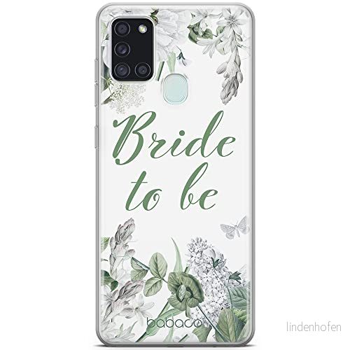 ERT GROUP mobiltelefonfodral för Samsung A21s originalt och officiellt licensierat Babaco mönster Bride to be 005 Vit optimalt anpassad till formen på mobiltelefonen, fodral tillverkad av TPU plast 5904805786815