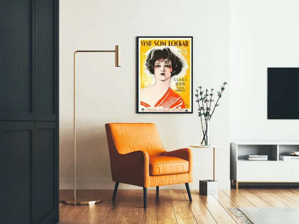 Vintageposter Mantrap med porträtt av Clara Bow - Bild 2