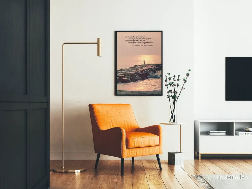 Poster av stranden vid solnedgången i Delaware - Bild 2